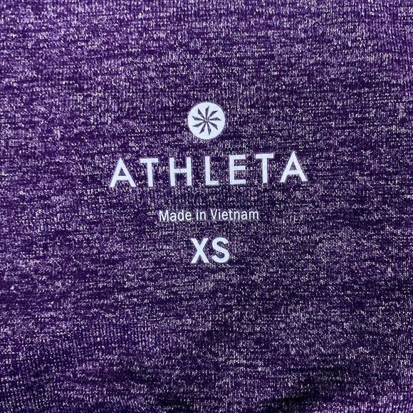 Athleta Chaturanga Quest 19" Purple Active Crop - Picture 3 of 11